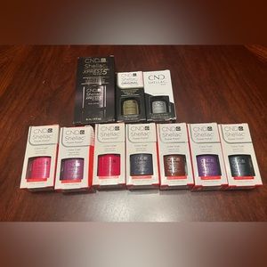 NWOT CND Bundle includes 7 color coats, top, base and express top coat